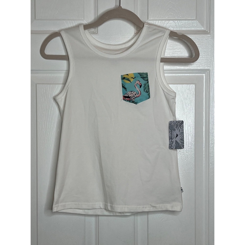 Tommy Bahama Kids Unisex Tank Top with Pocket Size M
